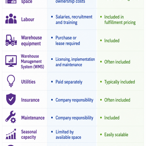 3PL vs In-House Warehousing Cost Comparison
